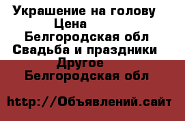 Украшение на голову › Цена ­ 500 - Белгородская обл. Свадьба и праздники » Другое   . Белгородская обл.